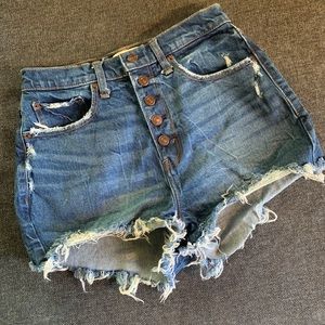 Abercrombie Curve Love High Rise Mom Shorts